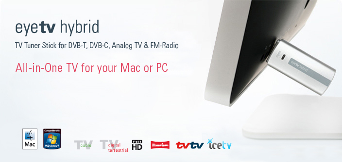 EyeTV Hybrid analog/digital TV/ FM Radio + Free In-Ear Headphone