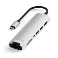 Satechi USB-C SLIM MULTI-PORT WITH ETHERNET Silver IN STOCK