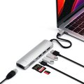 Satechi USB-C SLIM MULTI-PORT WITH ETHERNET Silver IN STOCK