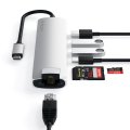 Satechi USB-C SLIM MULTI-PORT WITH ETHERNET Silver IN STOCK