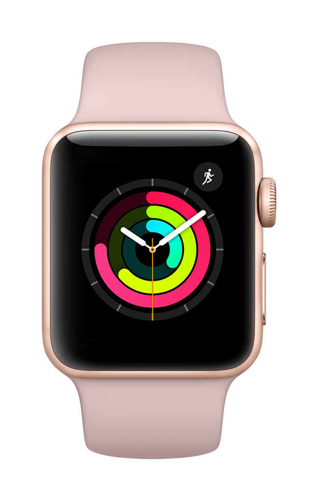 Apple Watch S3 GPS, 42mm Gold Alu with Pink Sand Sport Band Apple Watch S3 GPS, 42mm Gold Alu with Pink Sand Sport Band